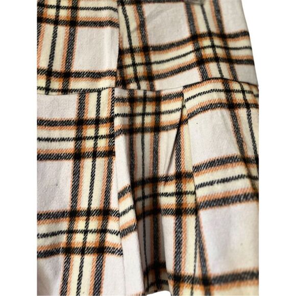 Francesca's Women's Plaid Pleated Mini Skirt Size L Casual - Picture 2 of 8